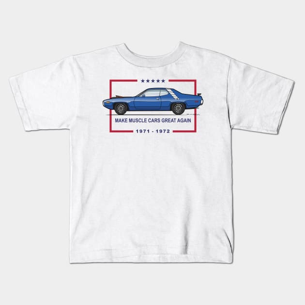 muscle cars great again Kids T-Shirt by JRCustoms44